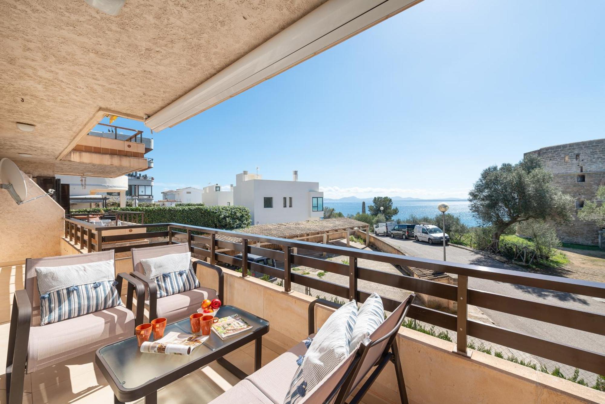 Alcanada Torre Mayor, Solo 50 Metros Del Mar Alcudia  Zewnętrze zdjęcie